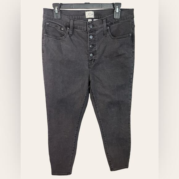 J. Crew Women’s Black 10” Toothpick 31 Petite - Picture 1 of 10